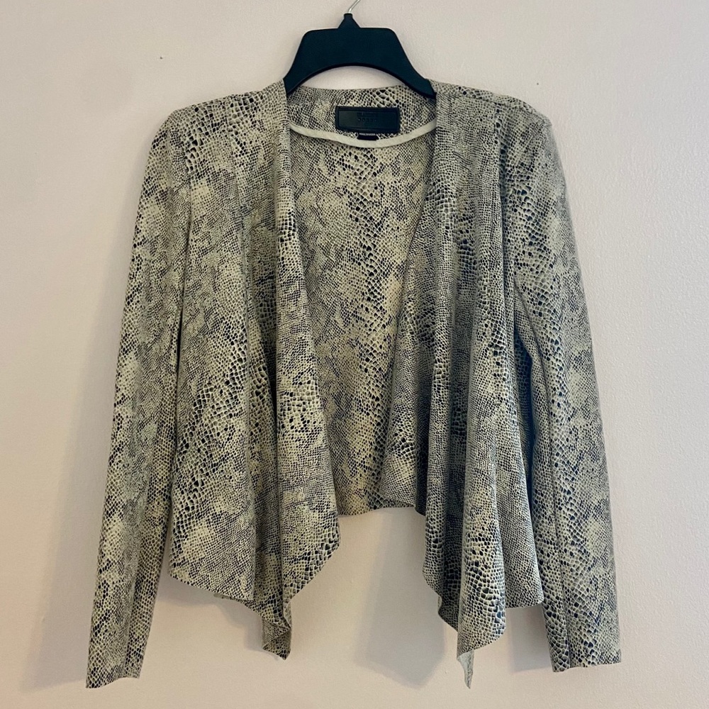 Blank NYC snakeskin printed jacket
